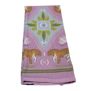 Moon Tiger Tea Towel‎ by Artist Laura Marr